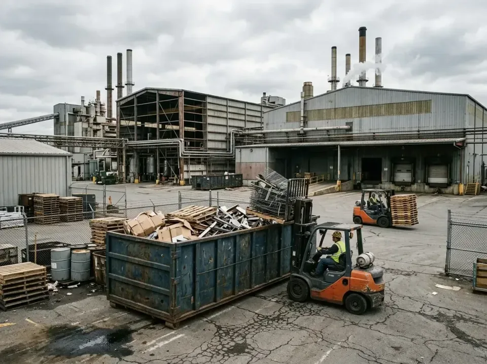 industrial-factory-scrap-conta-003 — frequently asked questions, Cheap Roll-off Dumpster Rentals in Yorkville, WI